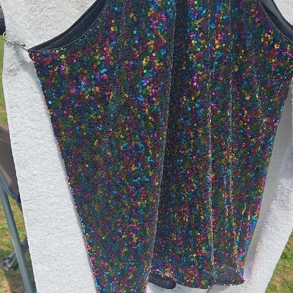 Grace Karin Multicolor Sequin Halter Top - Picture 5 of 5